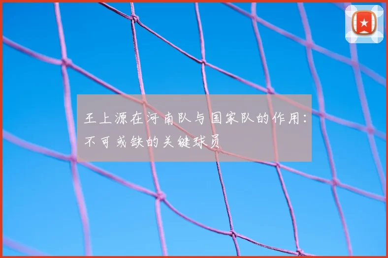 王上源在河南队与国家队的作用：不可或缺的关键球员